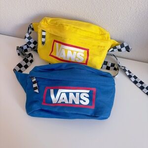 Vans Vibrant Yellow and Blue Belt Bags Set of 2